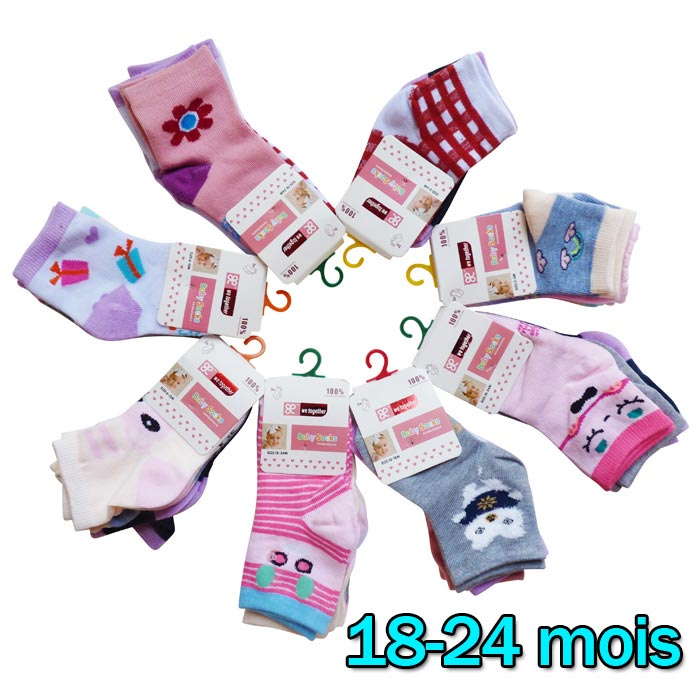 Grossiste Chaussette coton fille bébé 