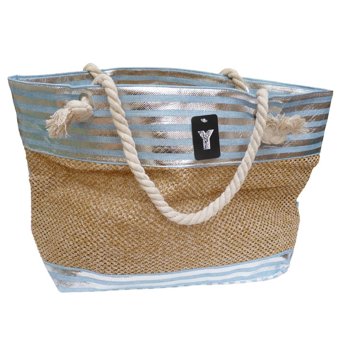 Grossiste Sacs de plage rayures brillantes horizontales