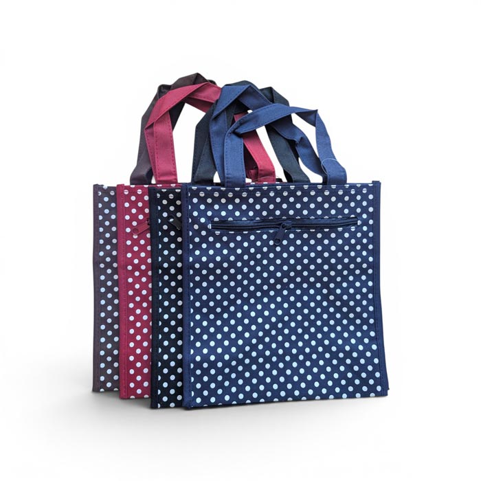 Grossiste Petit Sac Cabas imprimé pois
