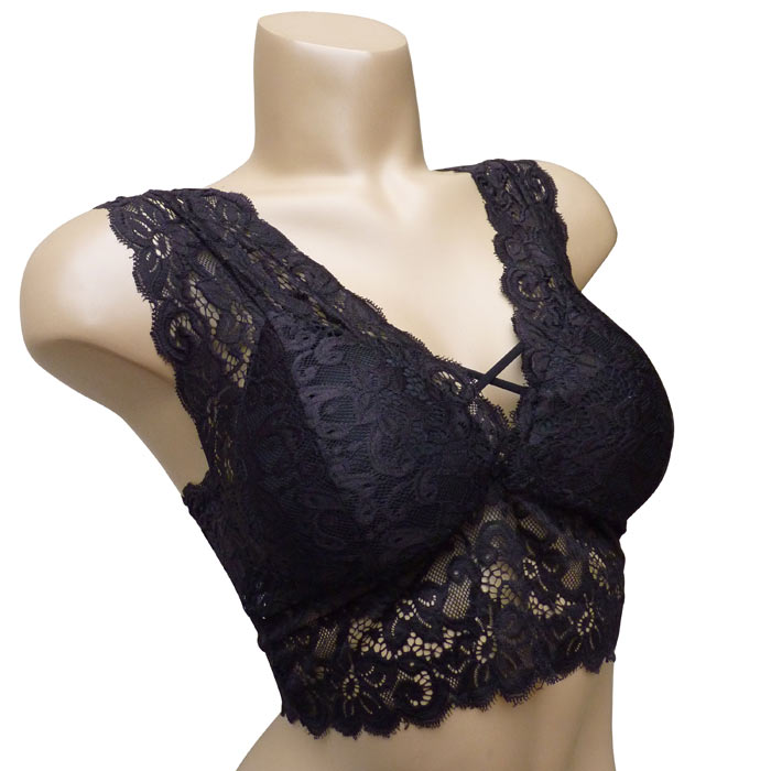 Grossiste <!--Soutien-gorge brassière-->Soutien gorge en dentelle sexy, forme triangle